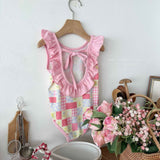 ［Melikey］Garden frill swim wear