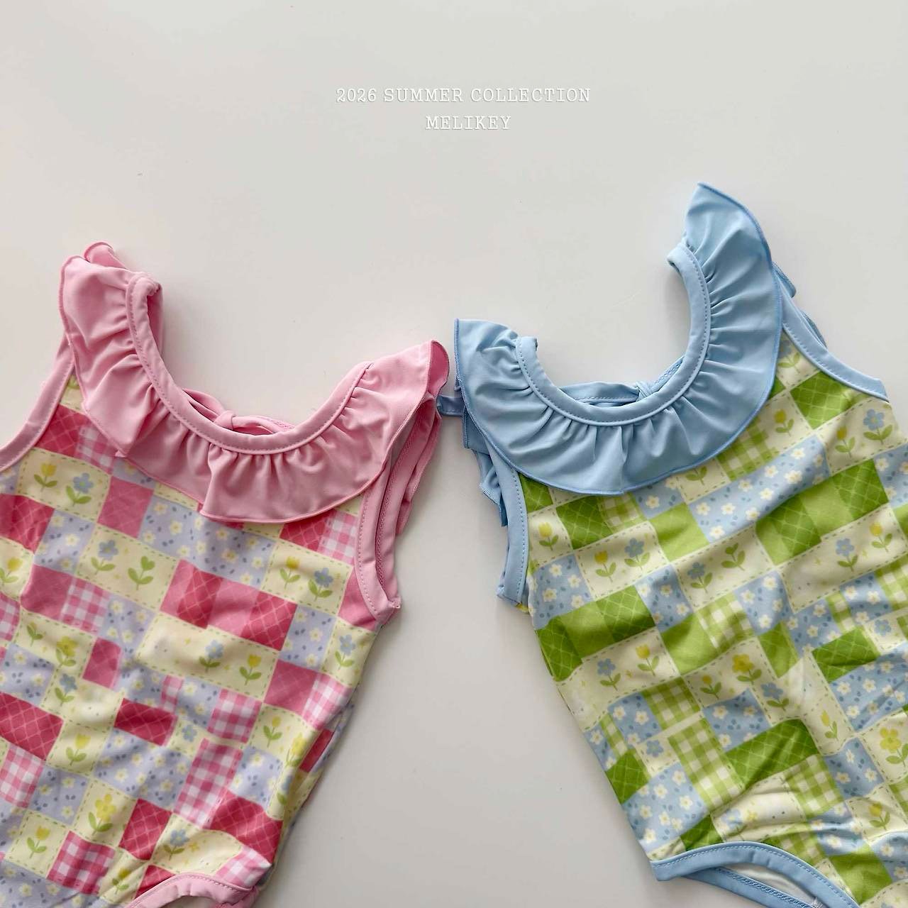 ［Melikey］Garden frill swim wear