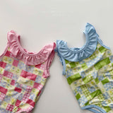 ［Melikey］Garden frill swim wear