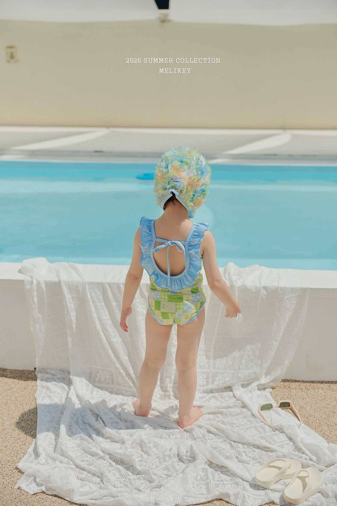 ［Melikey］Garden frill swim wear