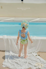 ［Melikey］Garden frill swim wear