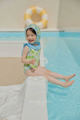 ［Melikey］Garden frill swim wear