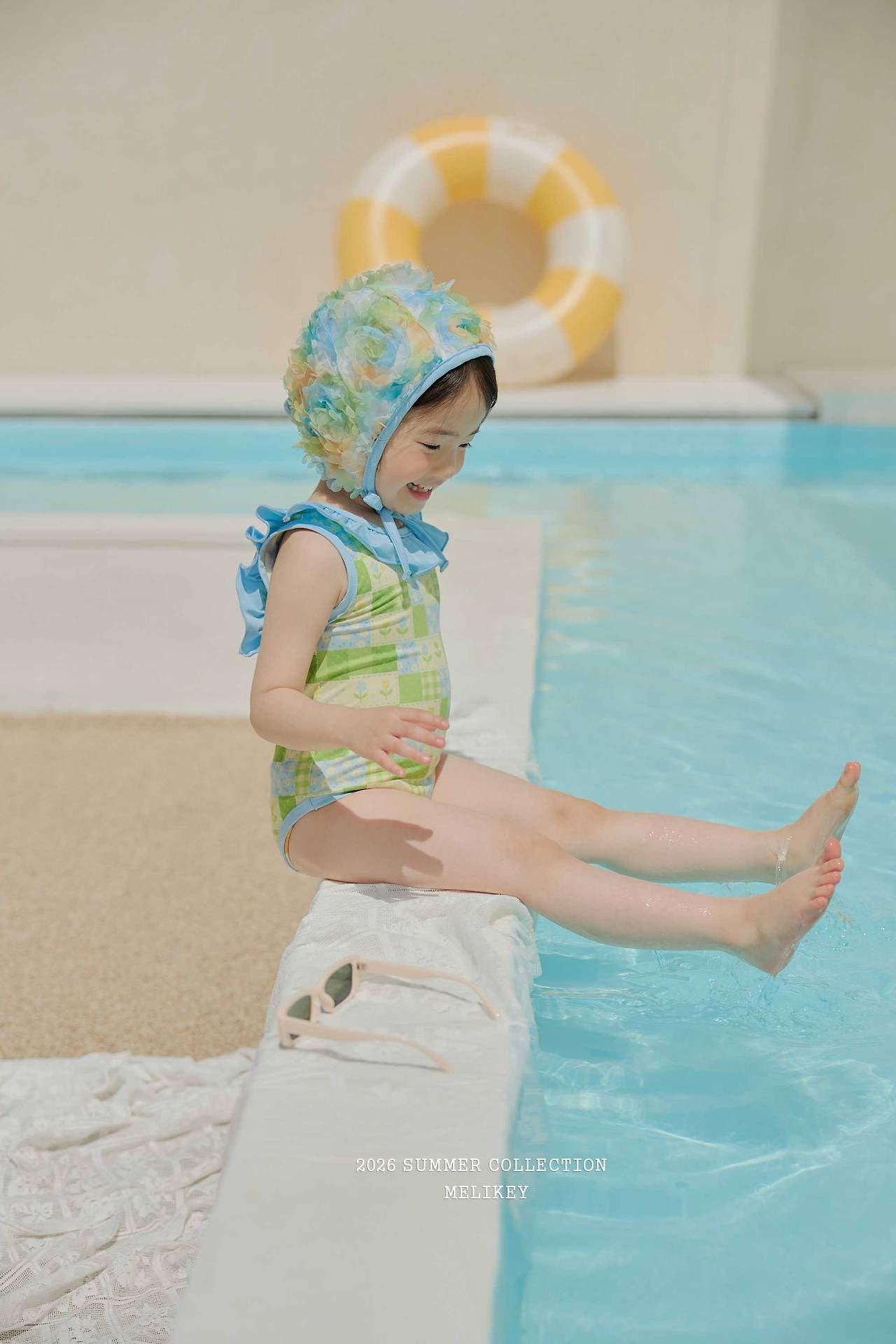 ［Melikey］Garden frill swim wear