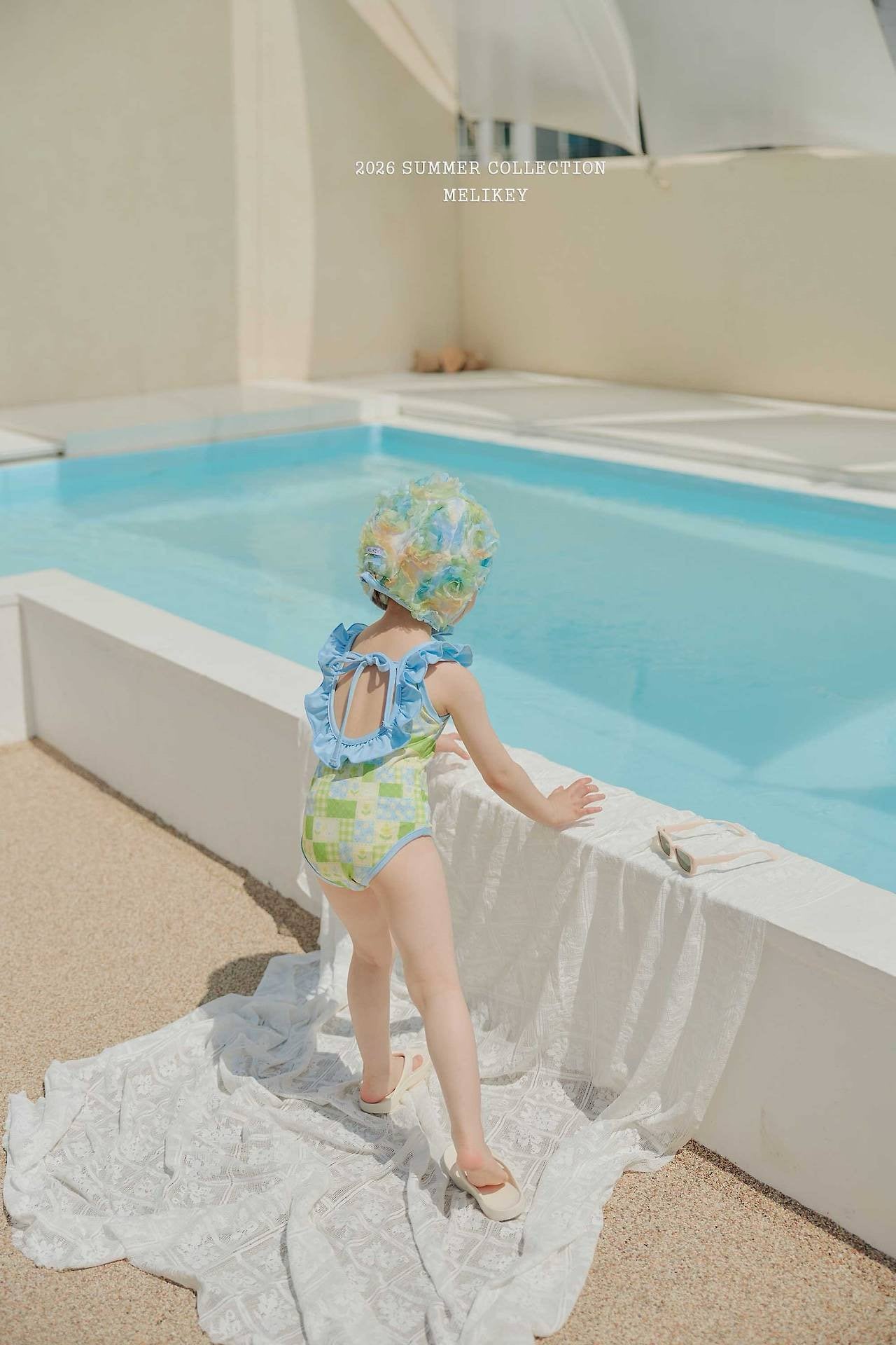 ［Melikey］Garden frill swim wear