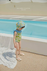 ［Melikey］Garden frill swim wear