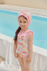 ［Melikey］Garden frill swim wear