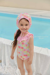 ［Melikey］Garden frill swim wear