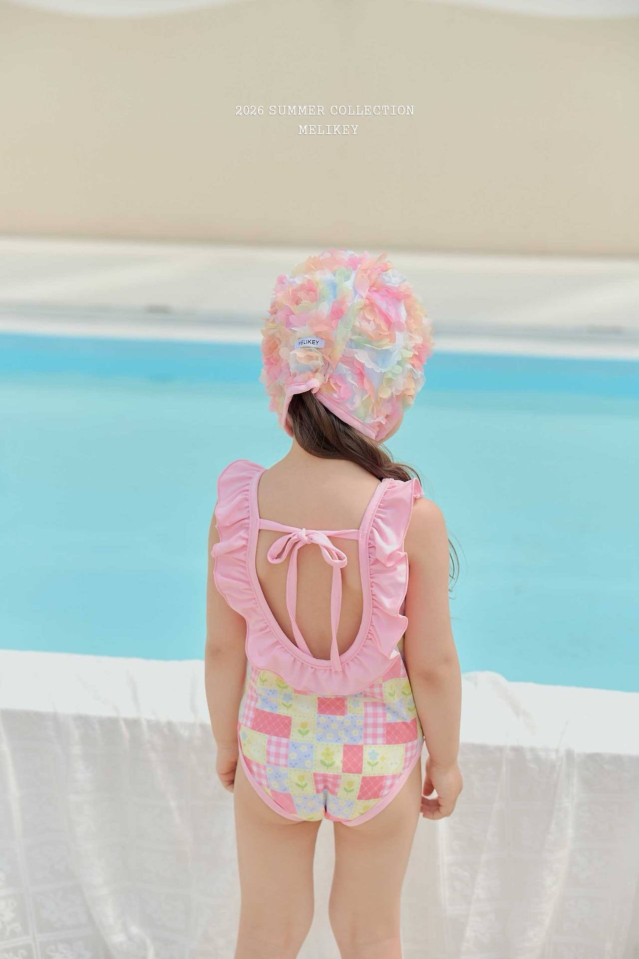 ［Melikey］Garden frill swim wear