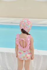 ［Melikey］Garden frill swim wear