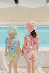 ［Melikey］Garden frill swim wear