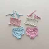 ［Melikey］Lilly check swim wear set
