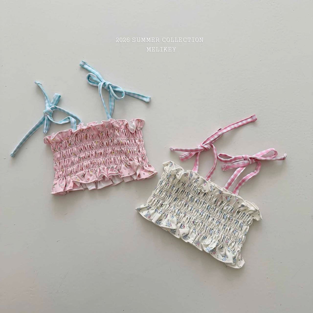 ［Melikey］Lilly check swim wear set
