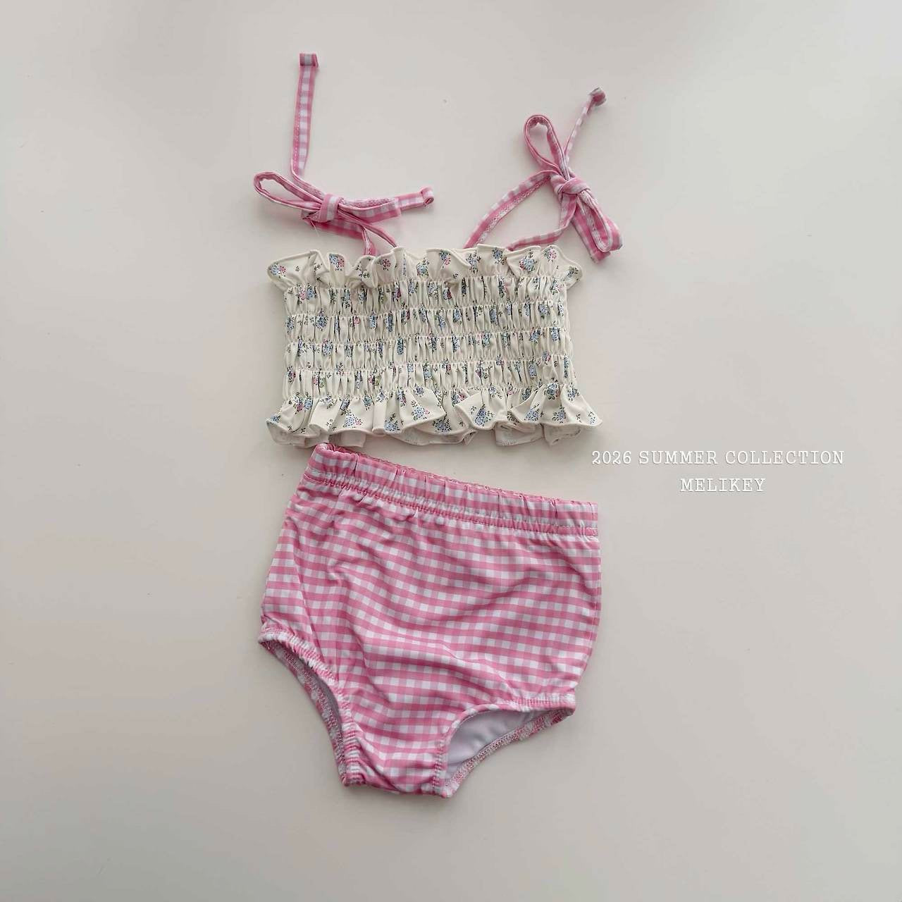［Melikey］Lilly check swim wear set