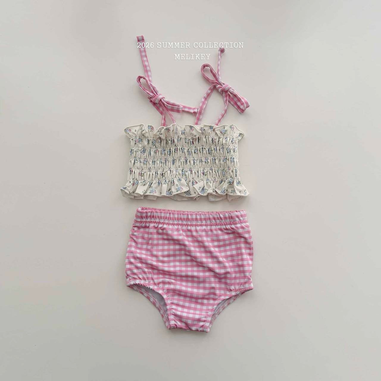 ［Melikey］Lilly check swim wear set