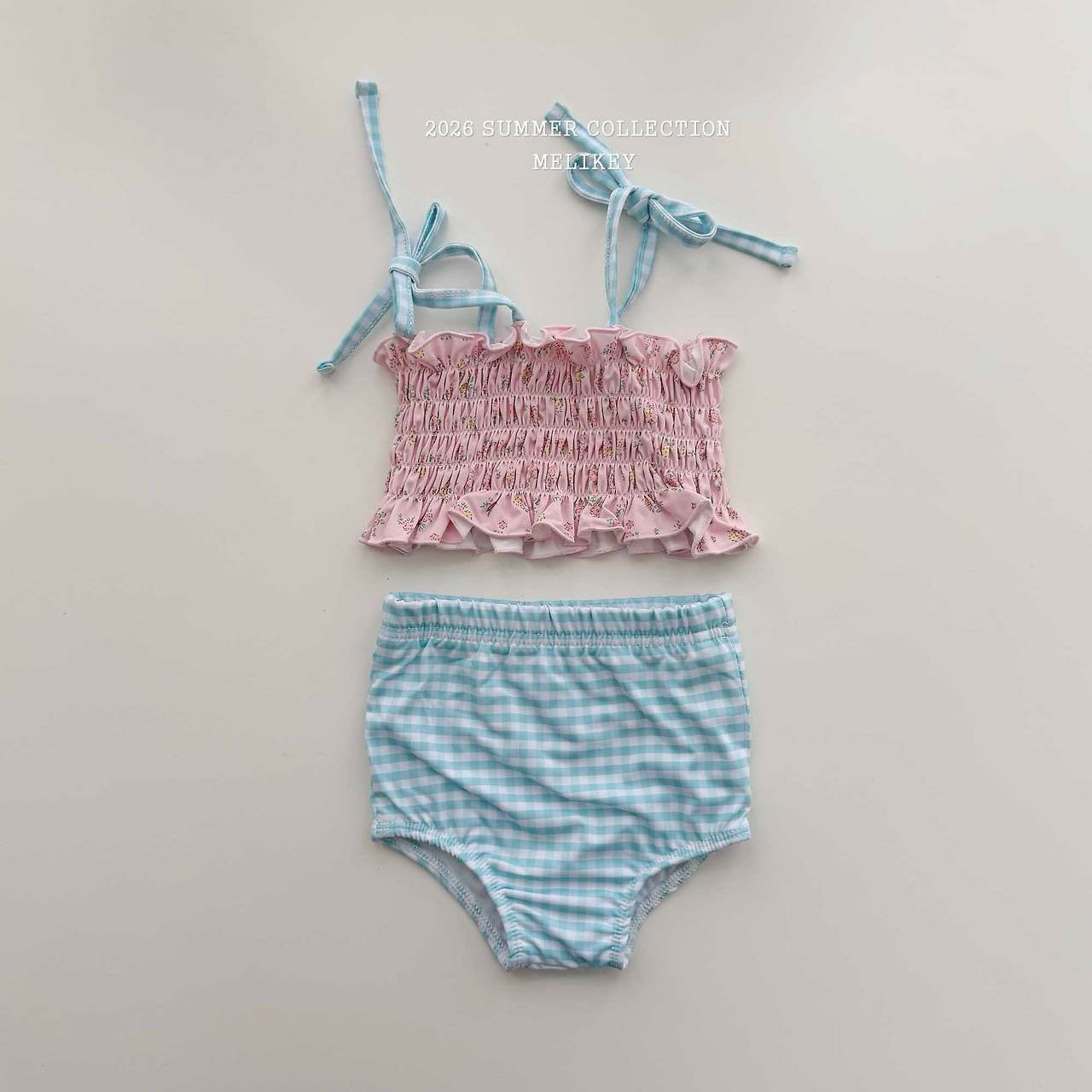 ［Melikey］Lilly check swim wear set