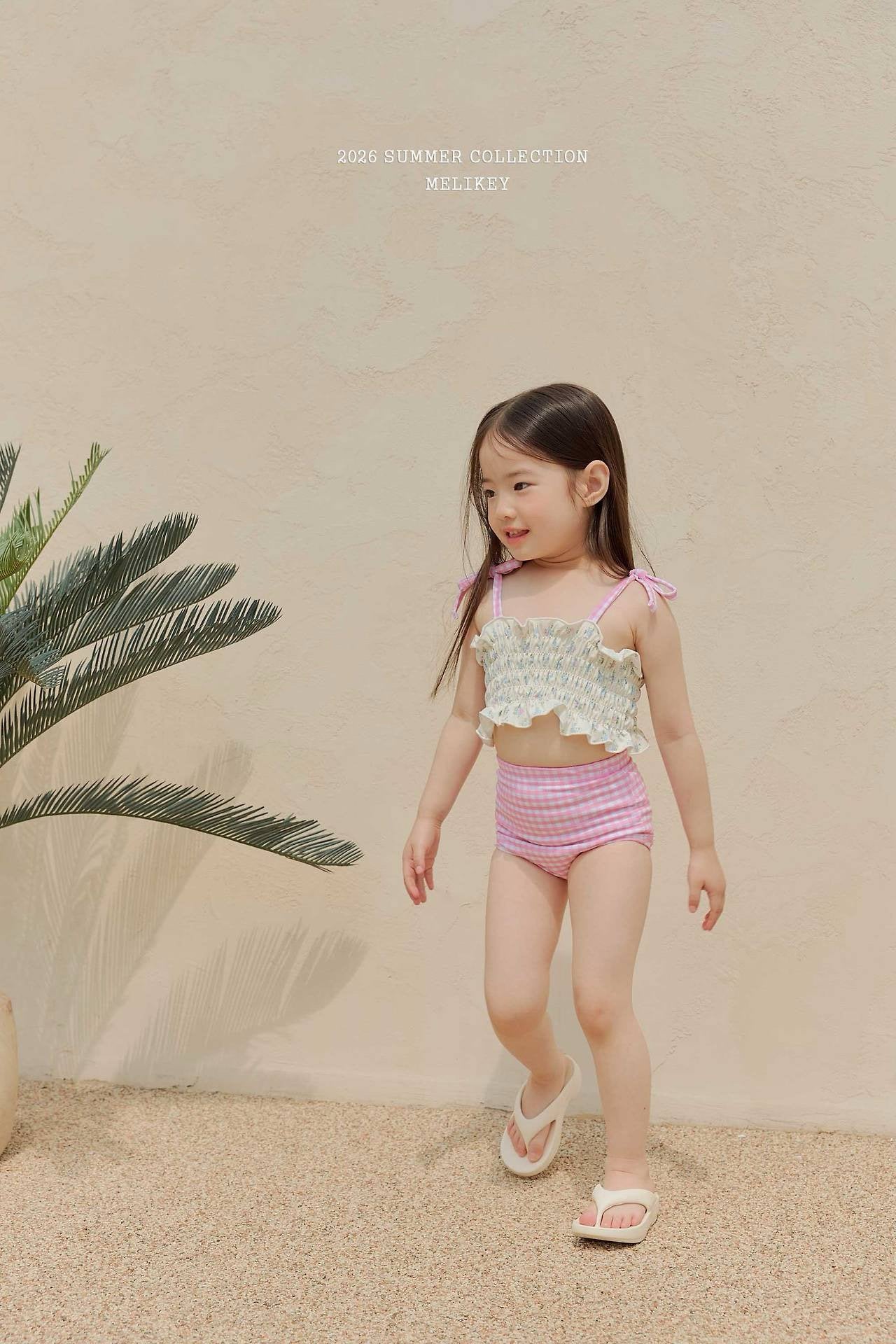 ［Melikey］Lilly check swim wear set
