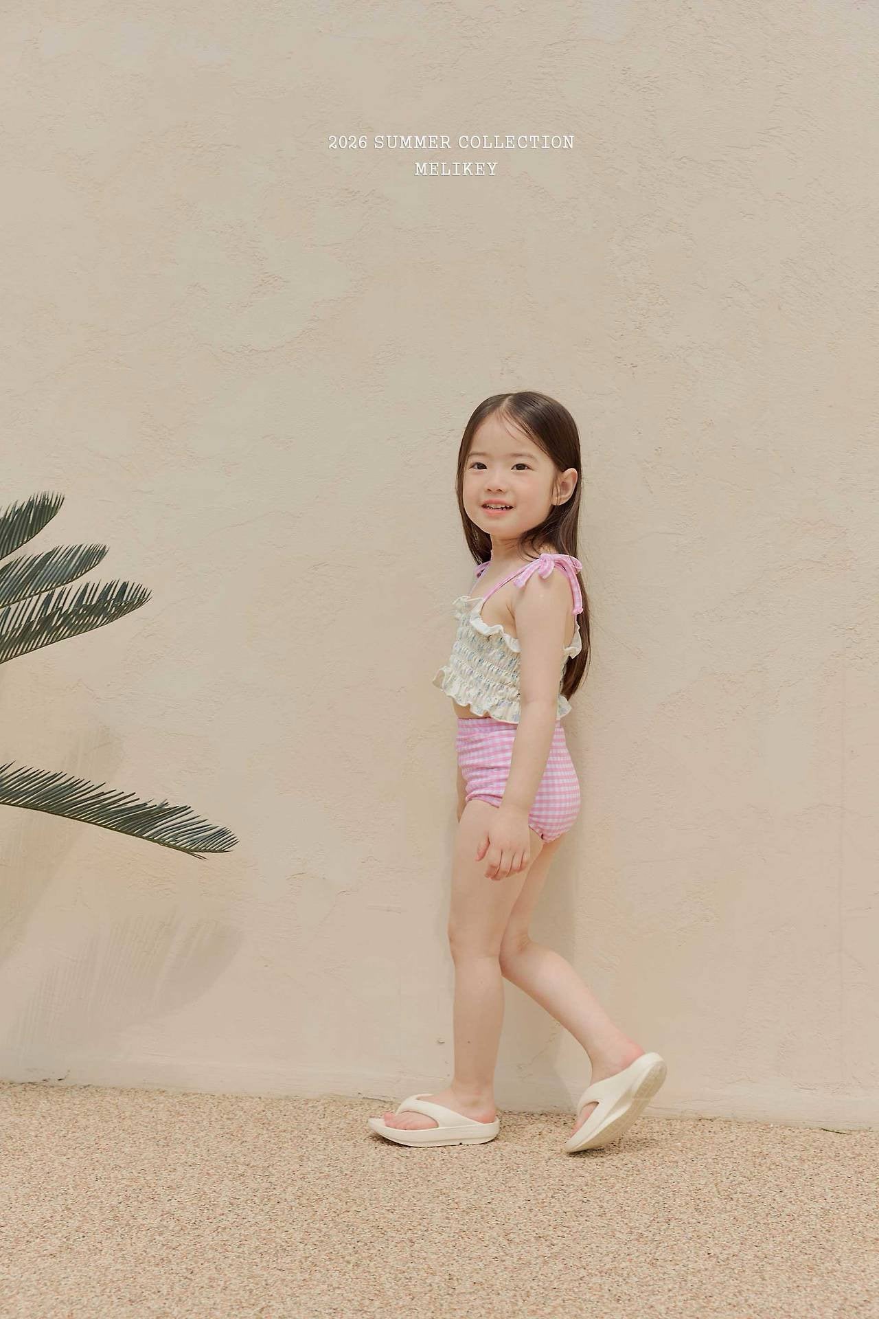 ［Melikey］Lilly check swim wear set