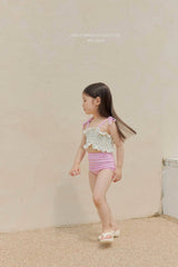 ［Melikey］Lilly check swim wear set