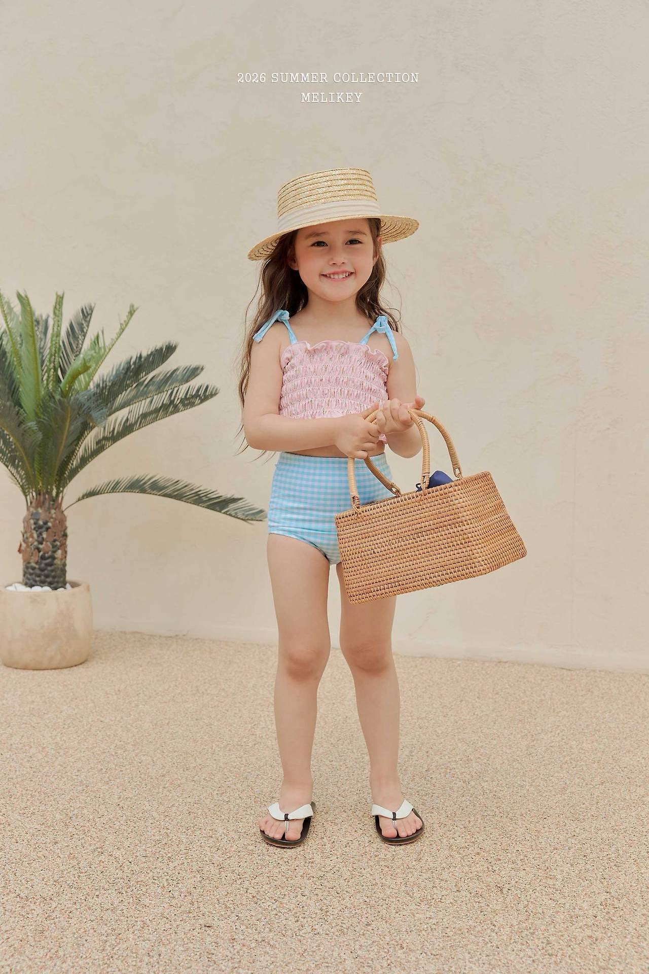 ［Melikey］Lilly check swim wear set