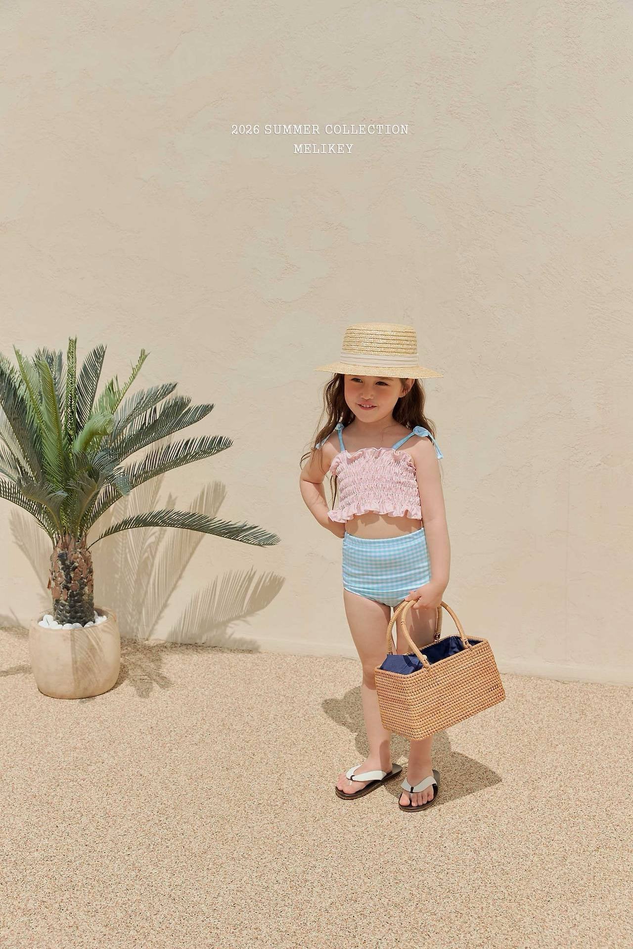 ［Melikey］Lilly check swim wear set