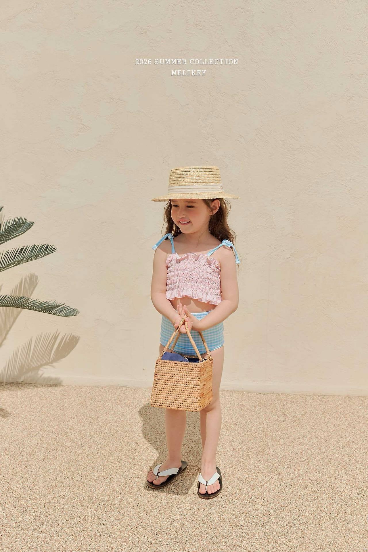 ［Melikey］Lilly check swim wear set