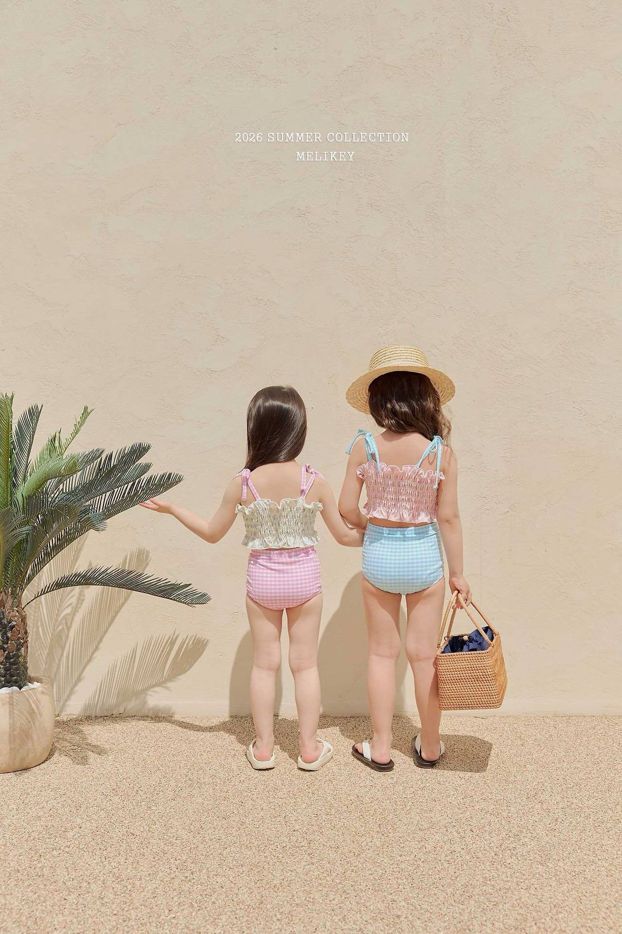 ［Melikey］Lilly check swim wear set