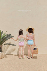［Melikey］Lilly check swim wear set