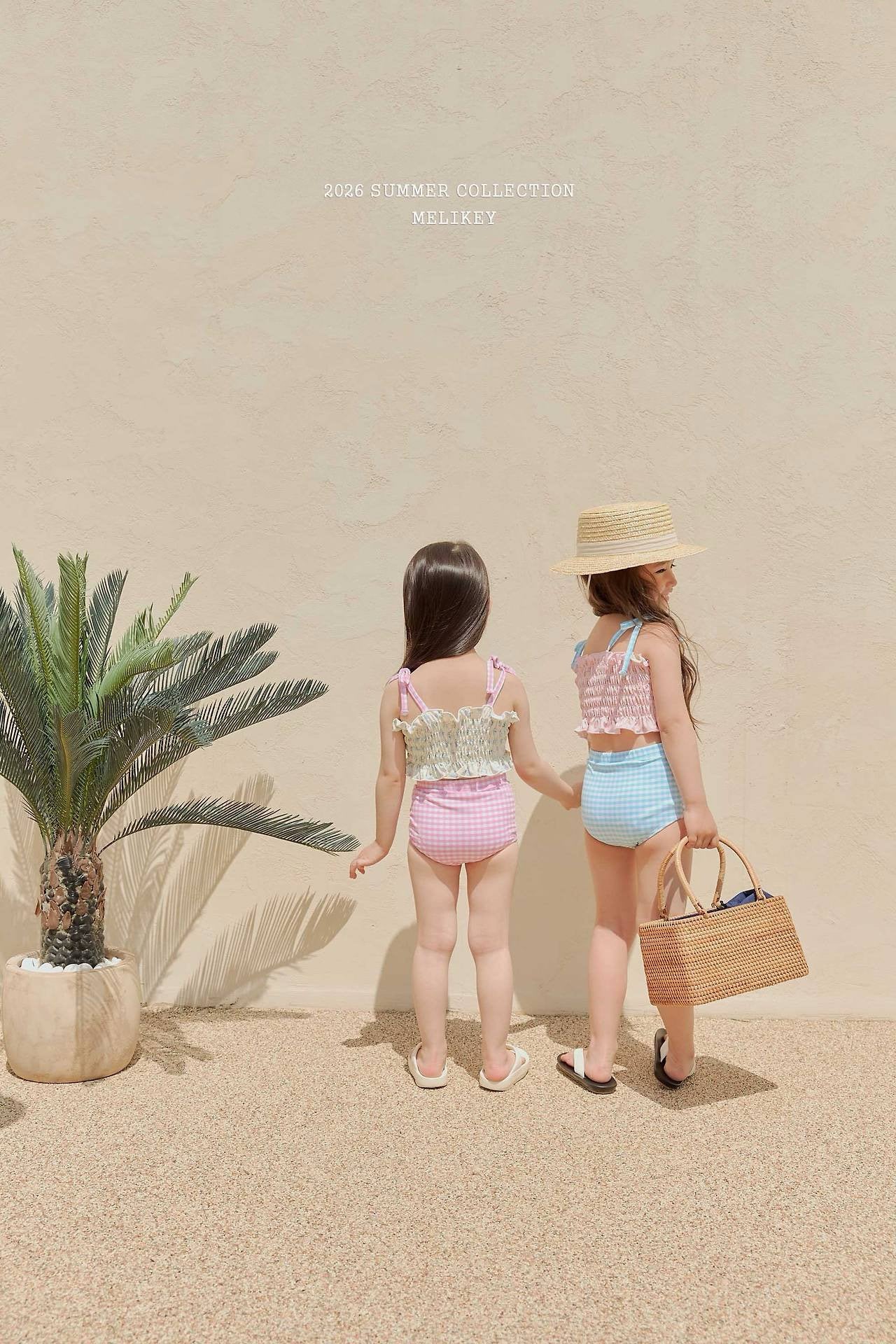 ［Melikey］Lilly check swim wear set