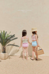 ［Melikey］Lilly check swim wear set