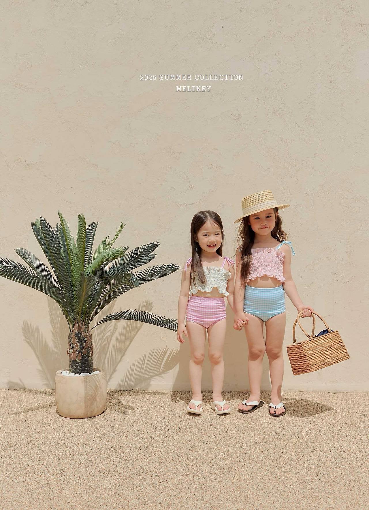 ［Melikey］Lilly check swim wear set