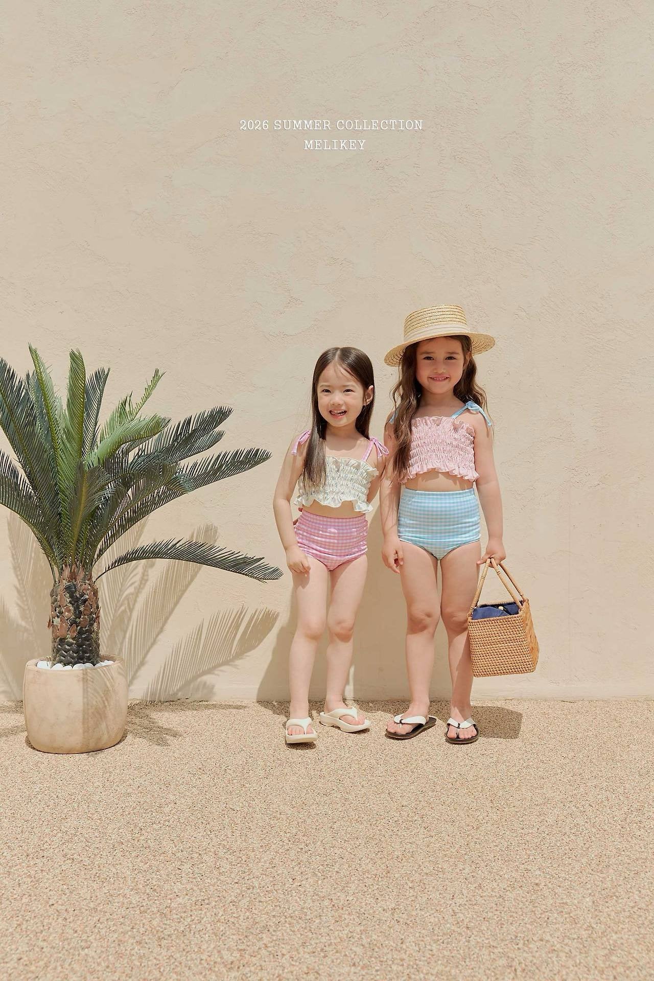 ［Melikey］Lilly check swim wear set