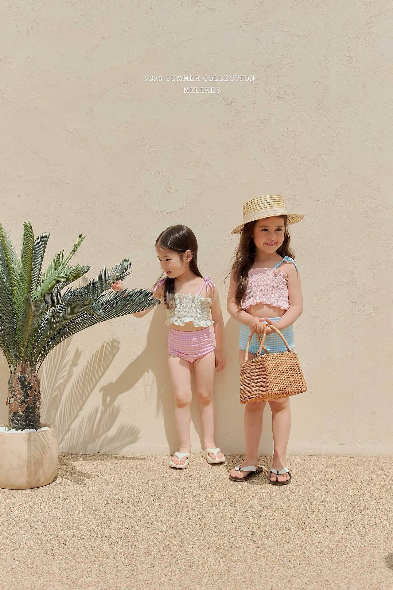 ［Melikey］Lilly check swim wear set