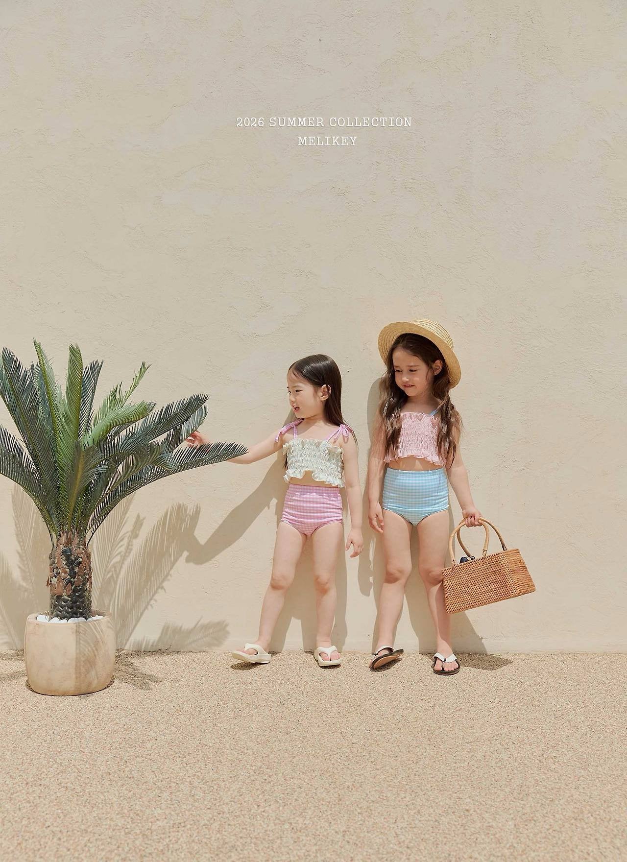 ［Melikey］Lilly check swim wear set