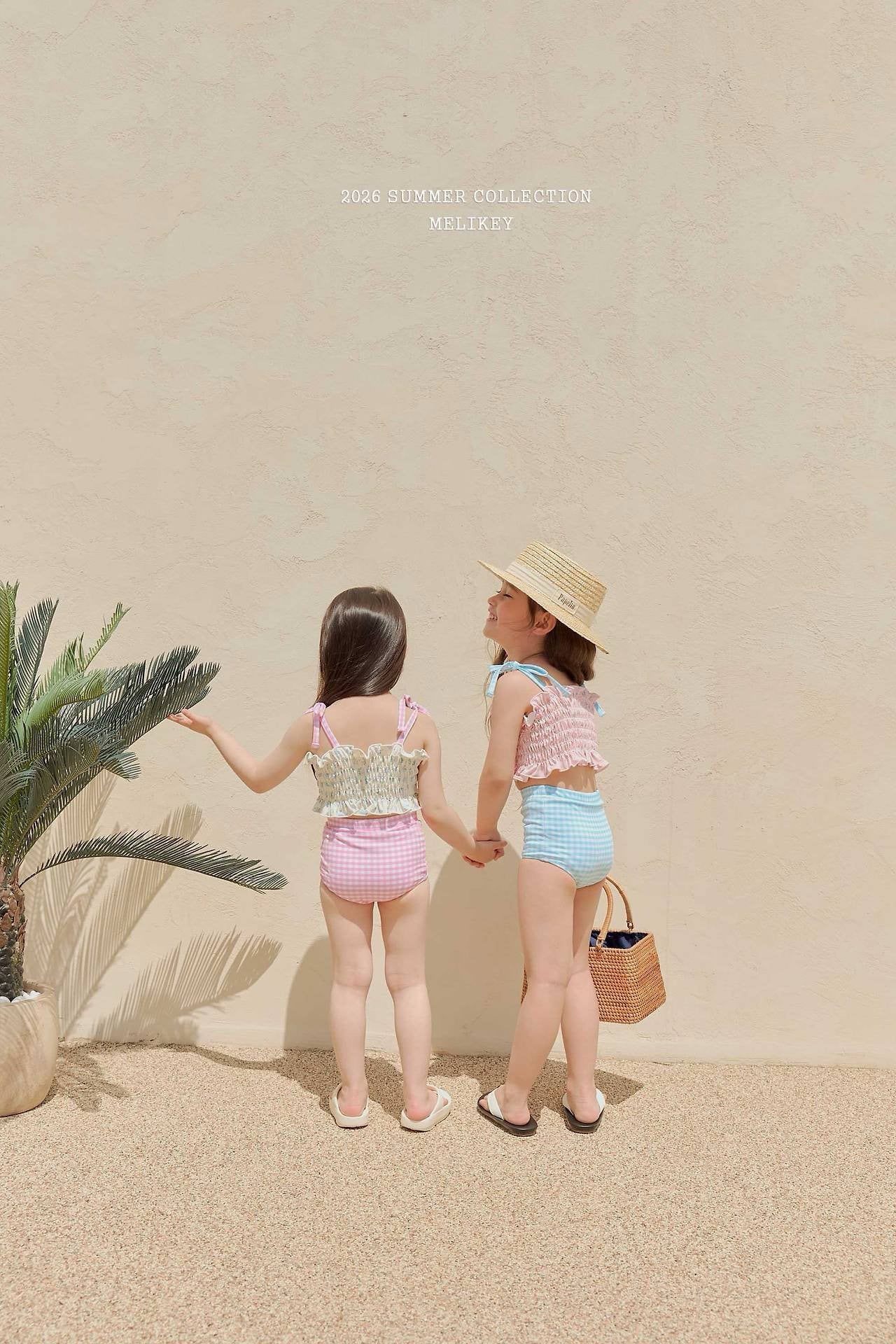 ［Melikey］Lilly check swim wear set