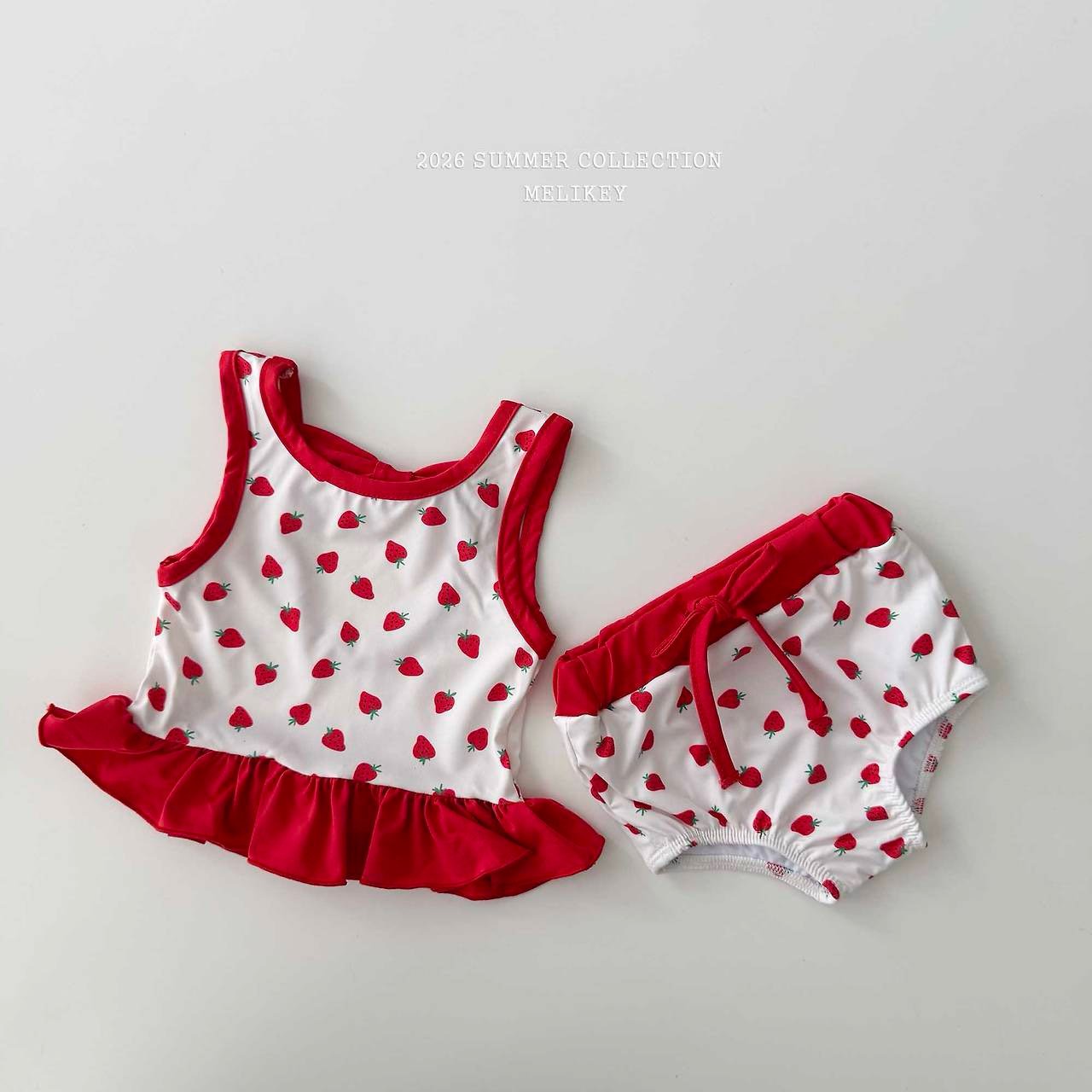 ［Melikey］Berry swim wear set
