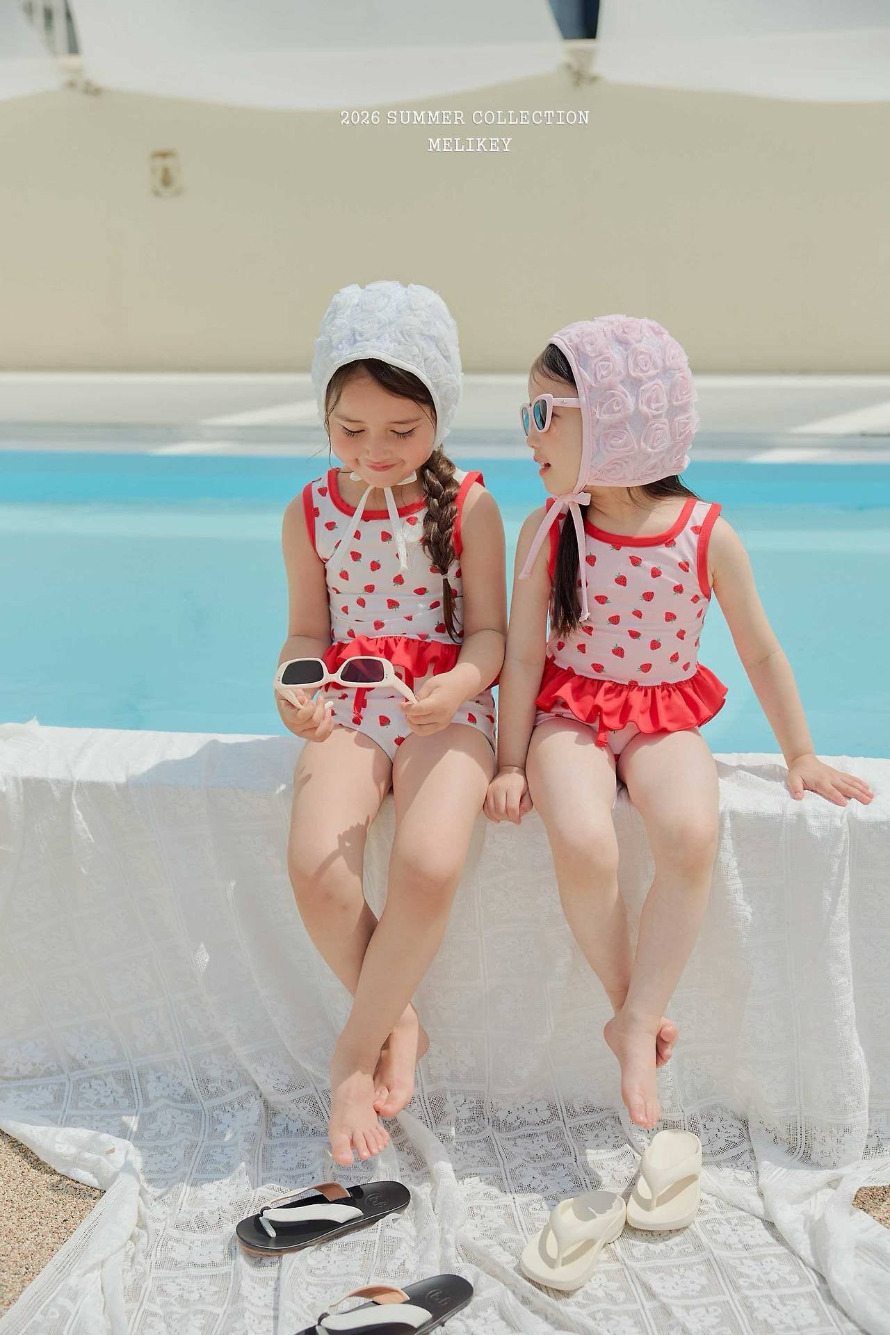 ［Melikey］Berry swim wear set