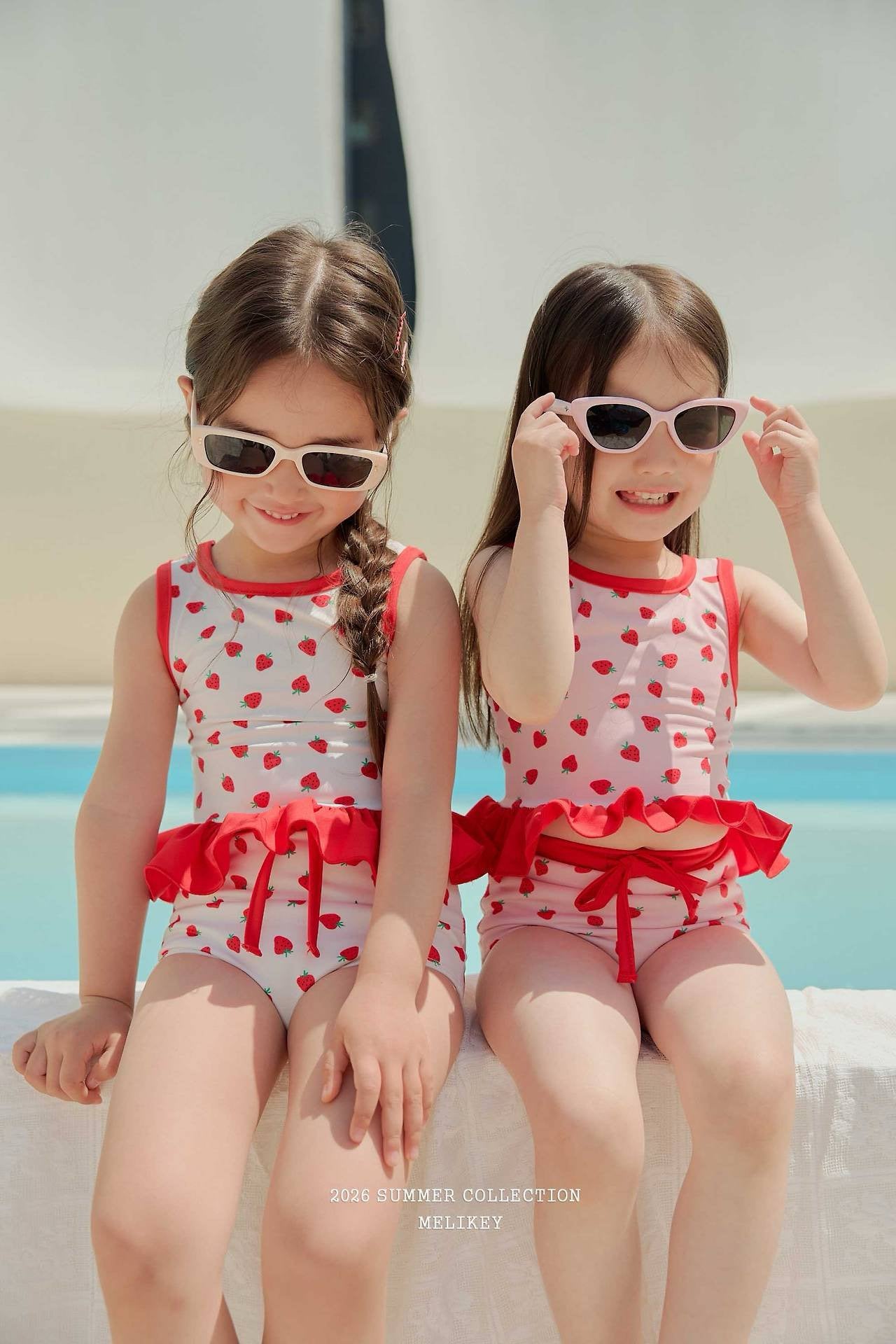 ［Melikey］Berry swim wear set