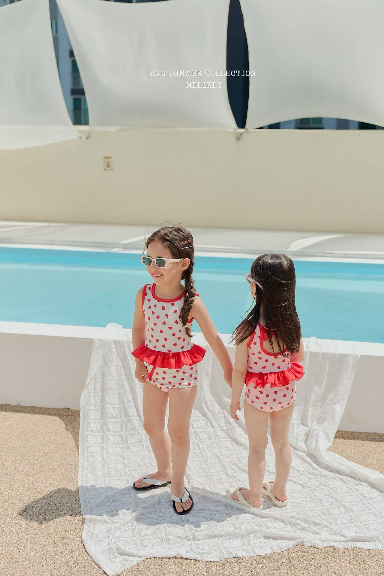 ［Melikey］Berry swim wear set
