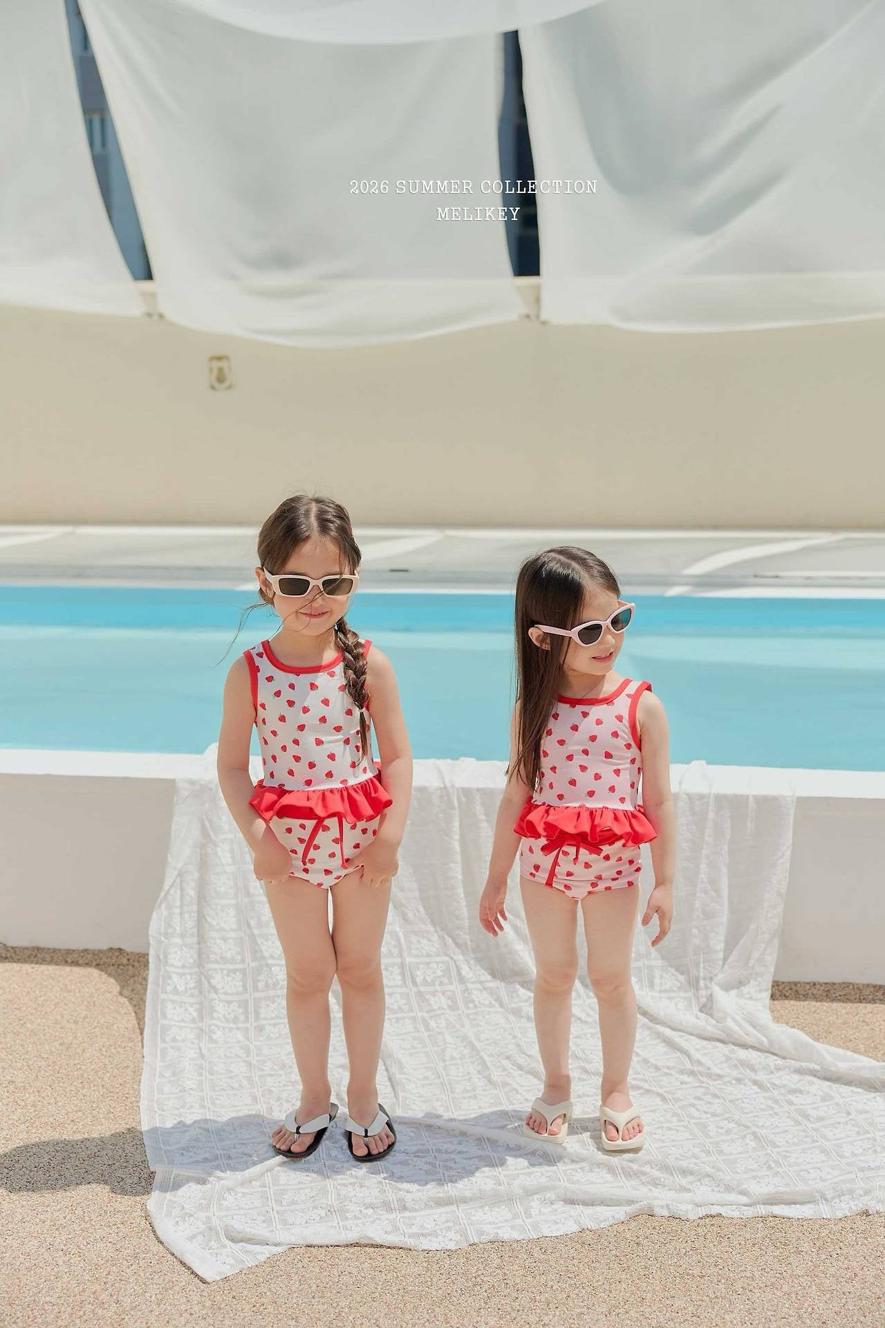 ［Melikey］Berry swim wear set