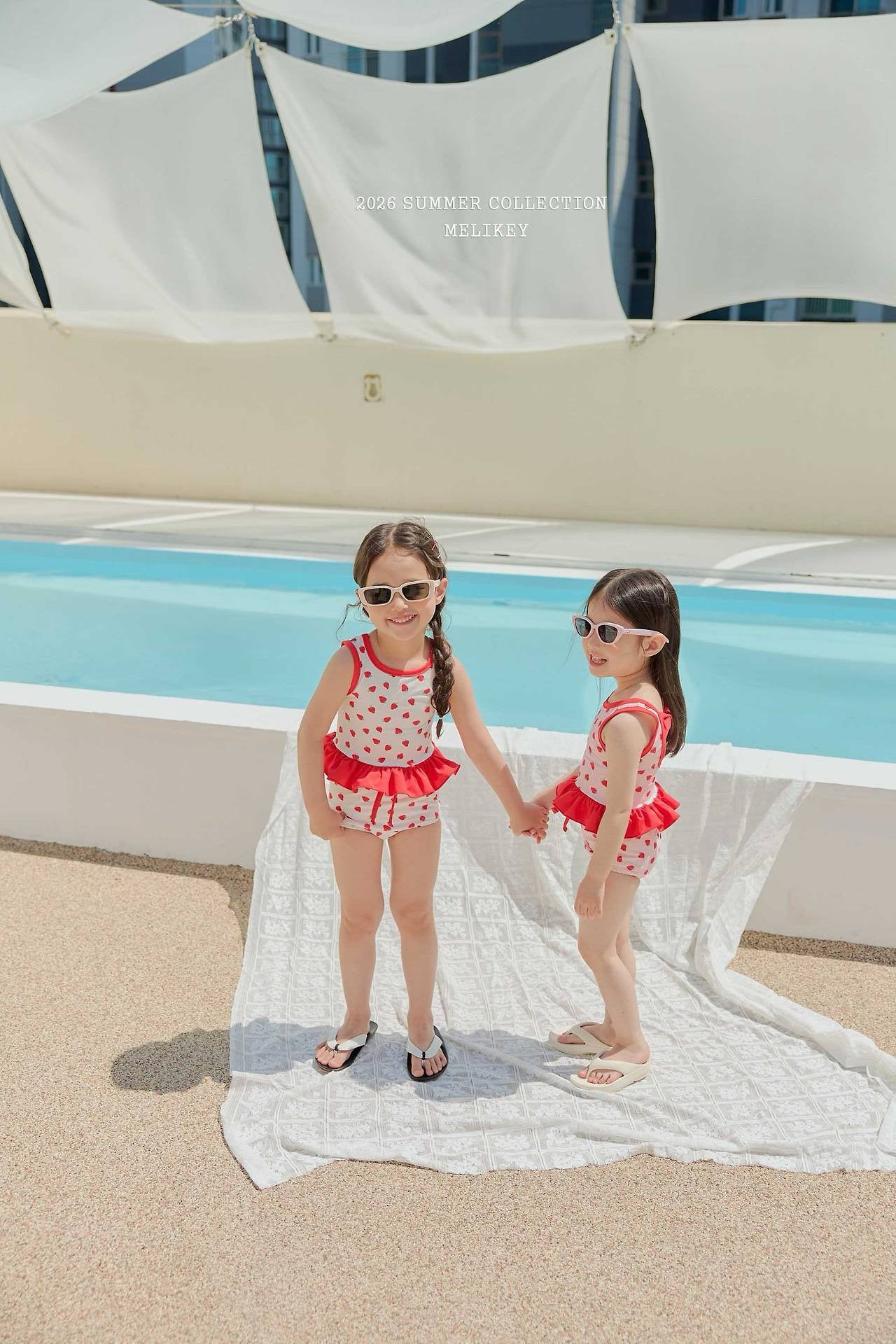 ［Melikey］Berry swim wear set