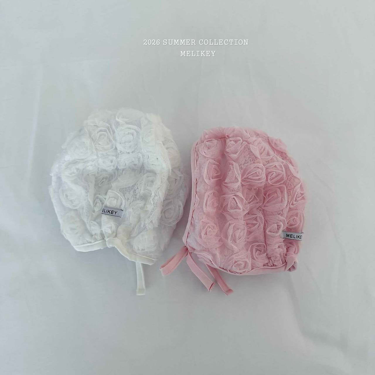 ［Melikey］Rose lace swim hat