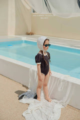 ［Melikey］Rose lace swim hat