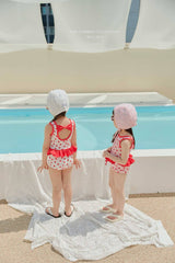 ［Melikey］Rose lace swim hat