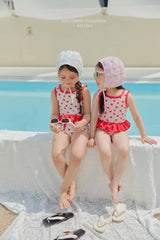 ［Melikey］Rose lace swim hat