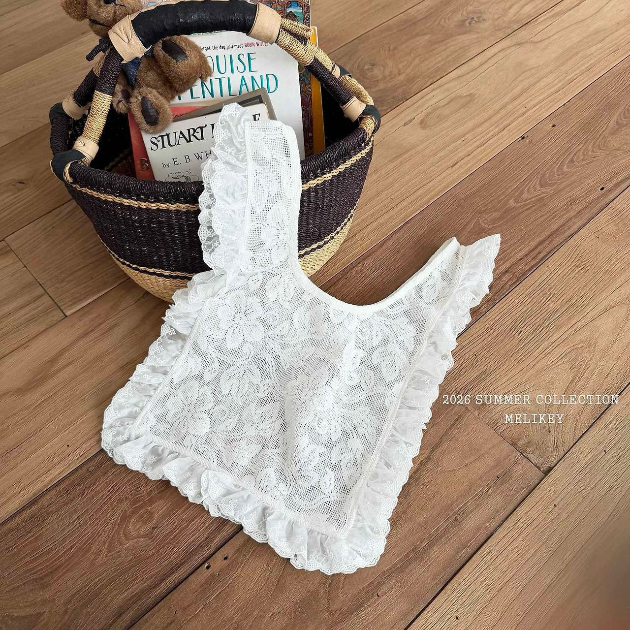 ［Melikey］Lace frill bag