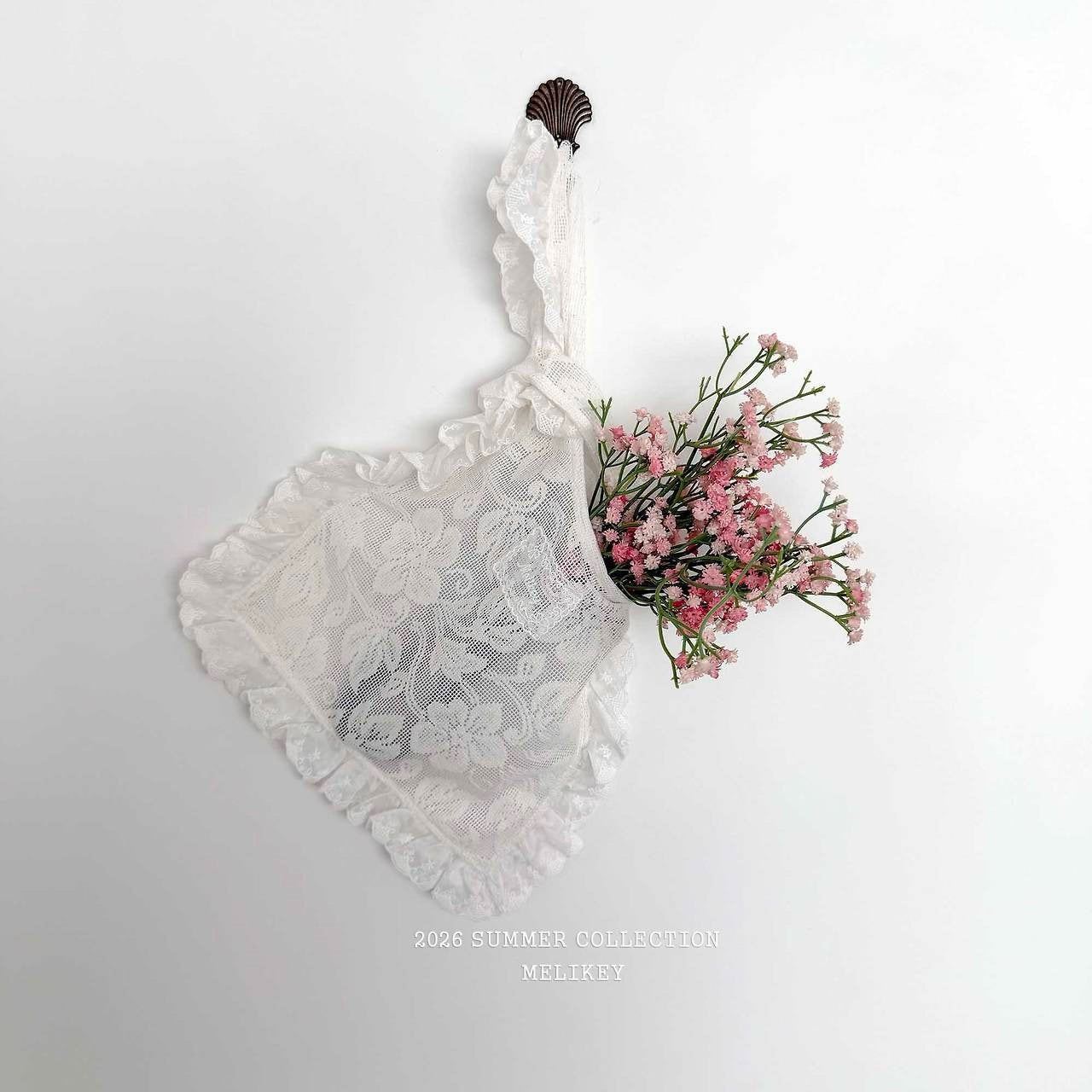 ［Melikey］Lace frill bag