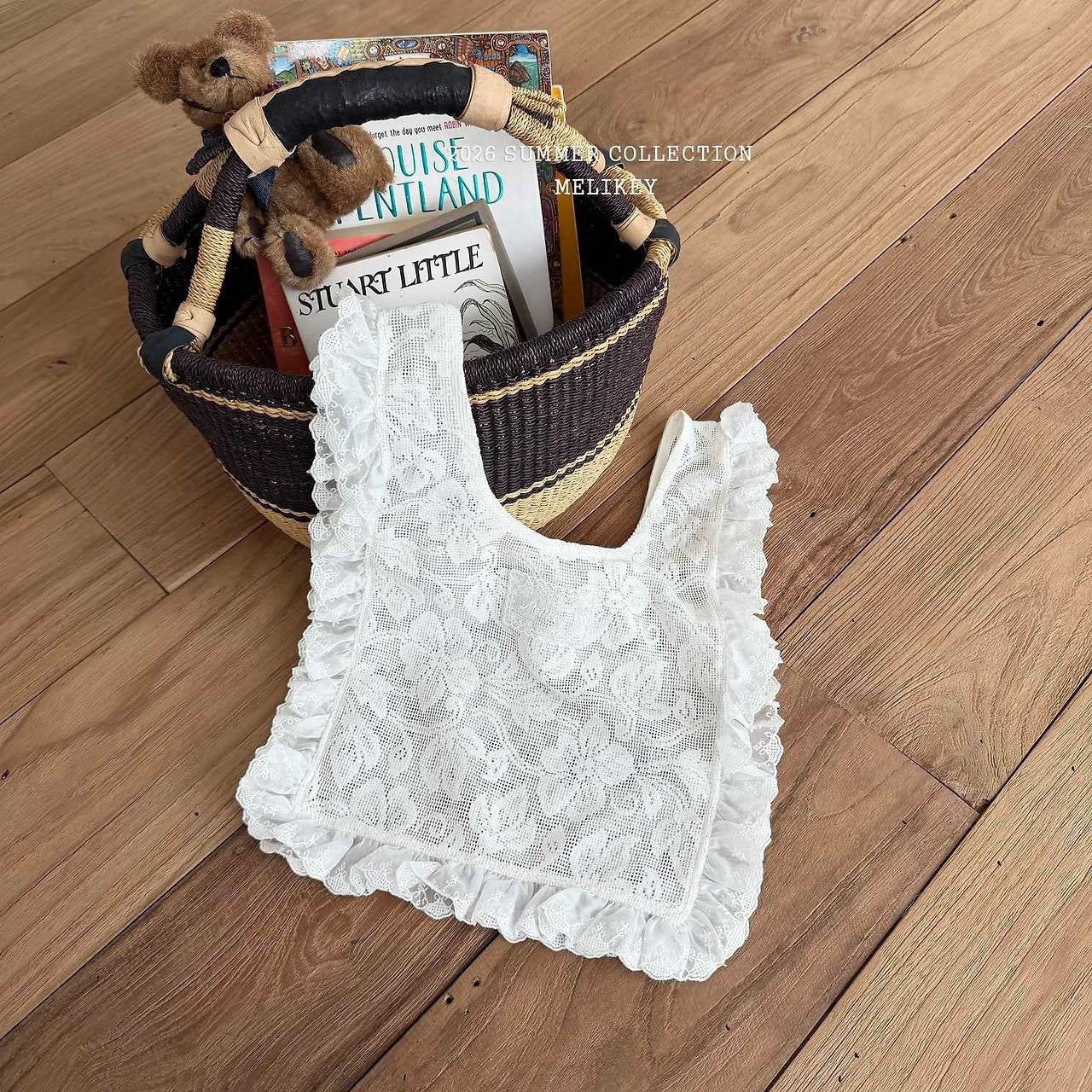 ［Melikey］Lace frill bag