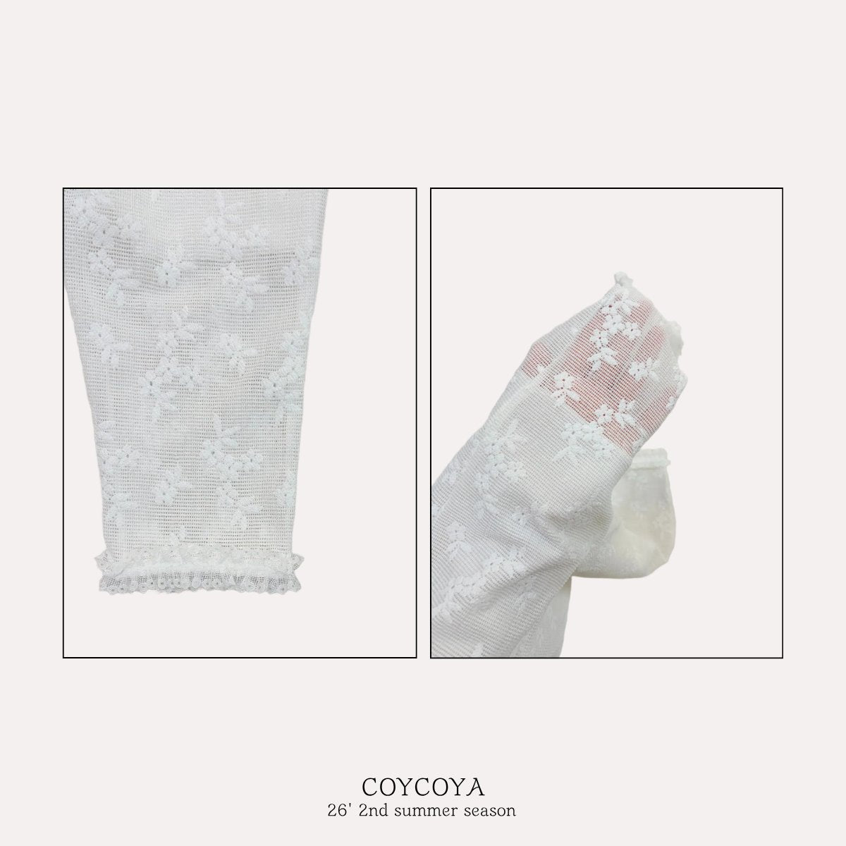 ［COYCOYA］Bloom capri pants