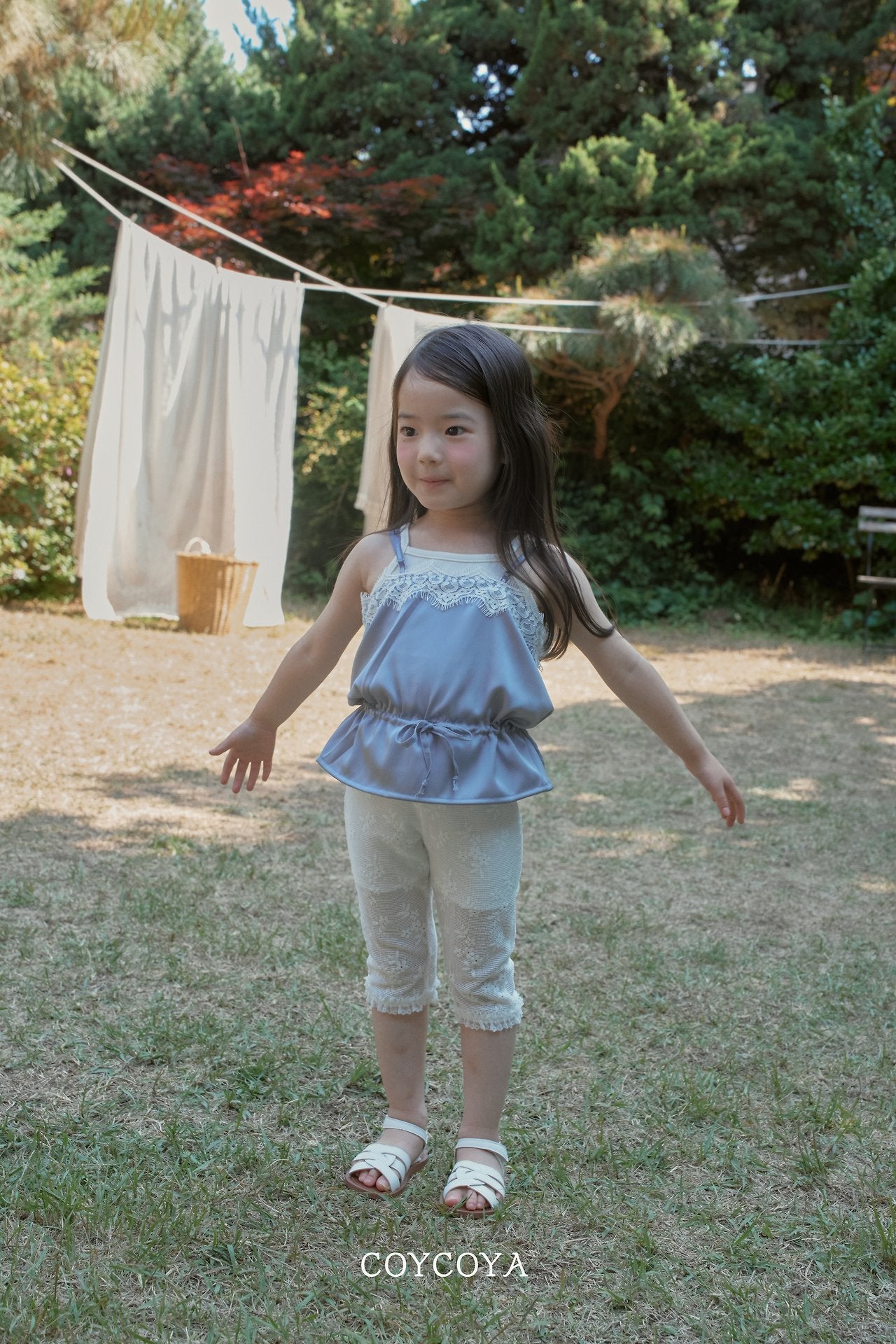 ［COYCOYA］Bloom capri pants