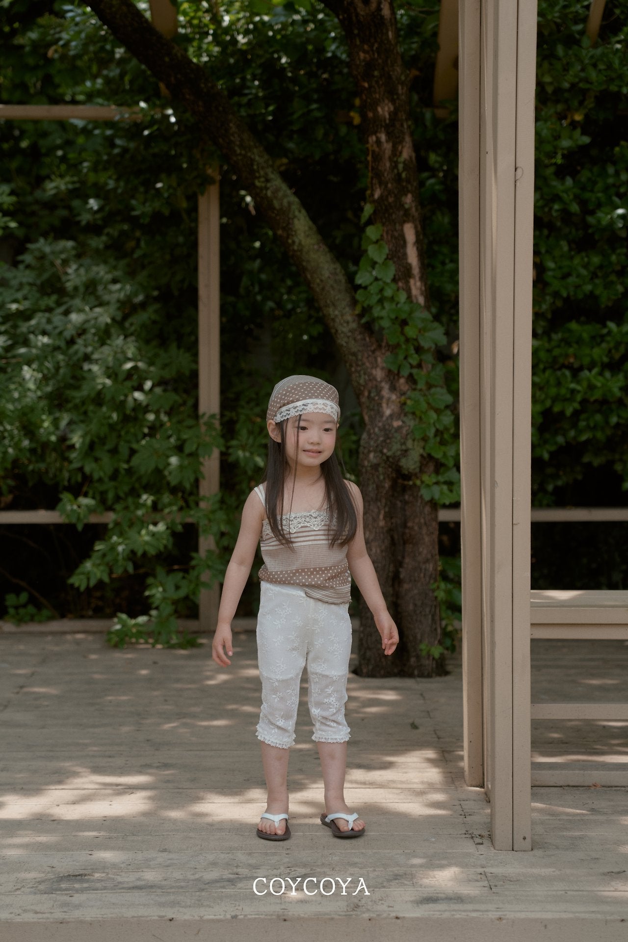 ［COYCOYA］Bloom capri pants
